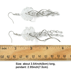 Iron Dangle Earrings&nbsp;EJEW-FS00021