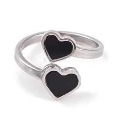 304 Stainless Steel Finger Ring&nbsp;RJEW-C086-18-P