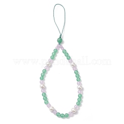 Natural & Dyed Malaysia Jade Mobile Straps&nbsp;HJEW-JM03426