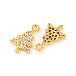 Brass Micro Pave Clear Cubic Zirconia Pendants&nbsp;KK-U017-07A-G