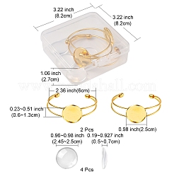 DIY Blank Dome Bangle Making Kit&nbsp;DIY-FS0003-50G