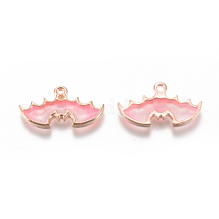 Zinc Alloy Enamel Pendants&nbsp;PALLOY-WH0070-30G-B
