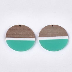 Resin & Walnut Wood Pendants&nbsp;RESI-S358-72B
