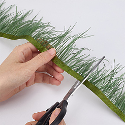 2M Fashion Fibre Imitation Ostrich Feather Trimming&nbsp;DIY-GF0014-47C