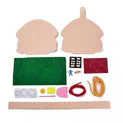 DIY Non-woven Christmas Theme Bag Kits&nbsp;DIY-Q031-01D