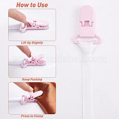 Eco-Friendly Plastic Baby Pacifier Holder Clip&nbsp;KY-CA0001-05