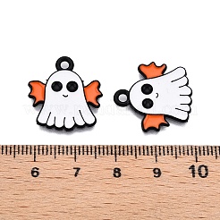 Halloween Theme Spray Painted Alloy Enamel Pendants&nbsp;ENAM-T020-09G
