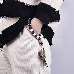 Silicone Round Beaded Keychain Wristlet&nbsp;KEYC-SW00006-01