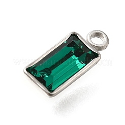 304 Stainless Steel Rhinestone Pendants&nbsp;STAS-Z125-12C-P