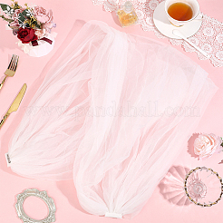 Polyester Gauze Bridal Shawl&nbsp;AJEW-WH0481-820A