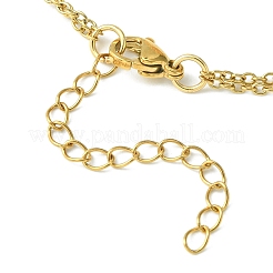 Natural Rose Quartz Bullet Link Bracelet&nbsp;BJEW-JB09563-04