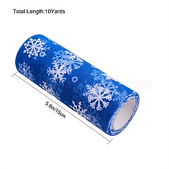 Snowflake Deco Mesh Ribbons&nbsp;OCOR-P010-G14