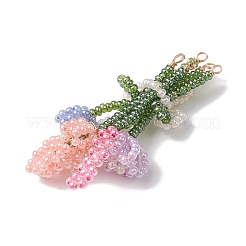 Seed Beads Beaded Charms&nbsp;PALLOY-JF02868