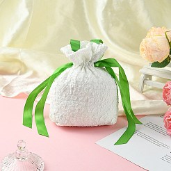 Cloth High Jacquard Flower Sugar Gift Drawstring Bags with Handle&nbsp;ST-CJ0004-01D