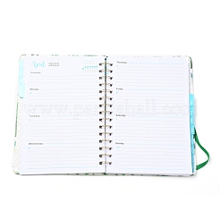 2022 Spiral Notebook with 12 Month Tabs&nbsp;AJEW-H132-01B