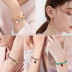 100Pcs Christmas Alloy Enamel Charms&nbsp;JX156A