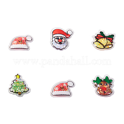 30Pcs 5 Style PVC Plastic with Plastic Paillette Cabochons&nbsp;KY-CJ0001-37