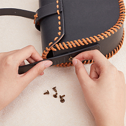 4 Sets 2 Colors PU Leather Bag Handles&nbsp;FIND-GF0003-31