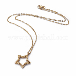 304 Stainless Steel Pendant Necklaces&nbsp;NJEW-E141-29