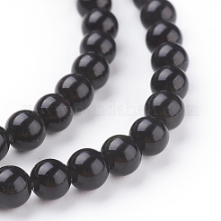 Natural Obsidian Beads Strands&nbsp;X-G-G099-6mm-24