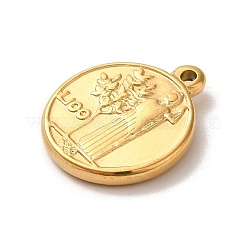 304 Stainless Steel Pendants&nbsp;STAS-L022-267G