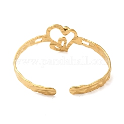 304 Stainless Steel Open Cuff Bangles&nbsp;BJEW-K230-02D-G