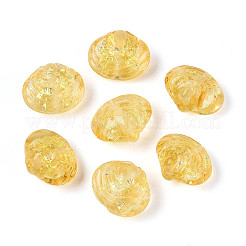 Handmade Foil Lampwork Beads Strands&nbsp;FOIL-T008-03G