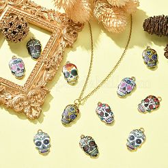 Alloy Enamel Pendants&nbsp;ENAM-CJ0001-37