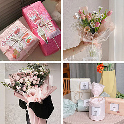 Cotton Waterproof Gift Wrapping Paper&nbsp;DIY-TAC0025-12A