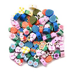 Easter Theme Handmade Polymer Clay Bead Strands&nbsp;CLAY-FP0001-17