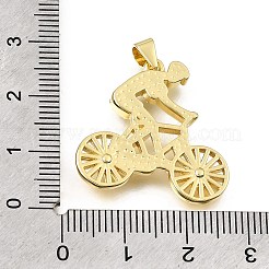 Brass Micro Pave Clear Cubic Zirconia Pendants&nbsp;KK-Z163-08G