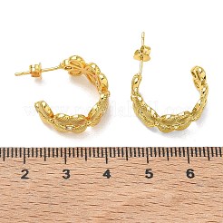 Brass Micro Pave Cubic Zirconia Stud Earrings for Women&nbsp;KK-CBA760A-08G