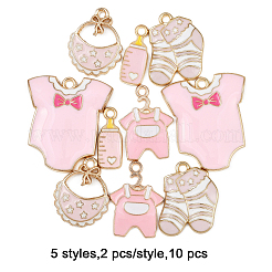 10Pcs 5 Styles Alloy Enamel Pendants&nbsp;ENAM-FP0002-92