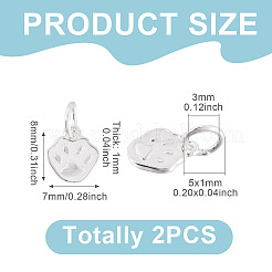 2Pcs 925 Sterling Silver Enamel Pendants&nbsp;STER-TA0001-60S