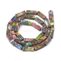 Synthetic Gold Line Imperial Jasper Beads Strands&nbsp;G-S321-001