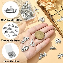 100pcs 10 Style Tibetan Style Alloy Pendants&nbsp;TIBEP-CJ0001-31
