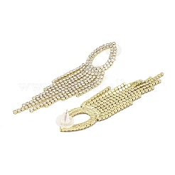 Cubic Zirconia Chains Tassel Earrings&nbsp;EJEW-P236-10G