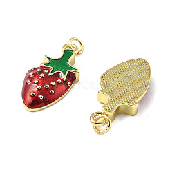 Brass Enamel Pendants&nbsp;KK-R229-07G-01