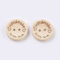 Wooden Buttons&nbsp;BUTT-K007-08C