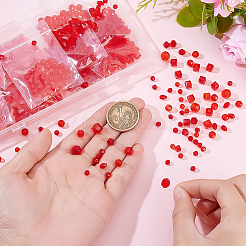 810Pcs 14 Styles Faceted Glass Beads&nbsp;GLAA-ME0001-09