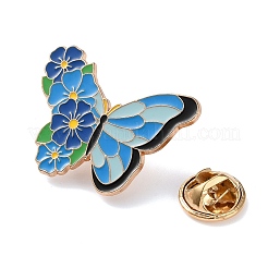 Butterfly & Flower Enamel Pins&nbsp;JEWB-I054-02KCG-01