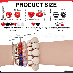 Valentine's Day DIY Beads Findings Kits&nbsp;DIY-PH0035-21