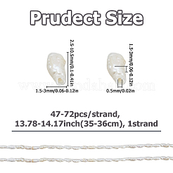 1 Strand Natural Cultured Freshwater Pearl Beads Strands&nbsp;PEAR-HS0001-28
