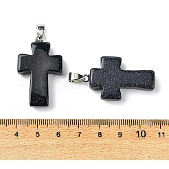 Synthetic Blue Goldstone Pendants&nbsp;GG-K002-11H