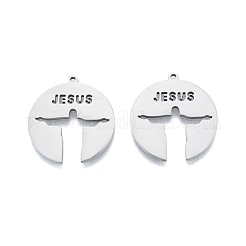 Non-Tarnish 201 Stainless Steel Pendant&nbsp;STAS-B027-18P