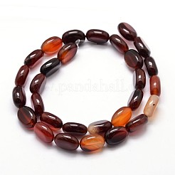 Natural Carnelian Oval Bead Strands&nbsp;G-L290-02