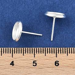 304 Stainless Steel Stud Earring Settings&nbsp;STAS-H436-20B-G01