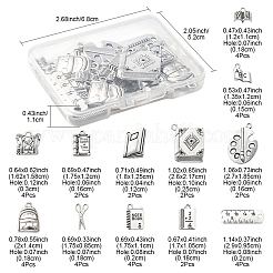36Pcs 12 Style Tibetan Style Alloy Pendants for Teachers' Day&nbsp;TIBE-FS0003-28