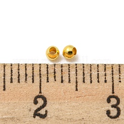 Glossy Brass Round Spacer Beads&nbsp;KK-WH0055-01G