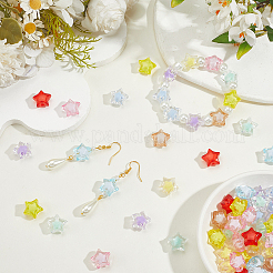 180Pcs 9 Cclors Transparent Acrylic Beads&nbsp;TACR-PA0001-07